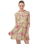 Abstract Pattern Design Scrapbooking Mini Skater Shirt Dress