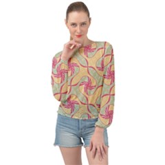 Banded Bottom Chiffon Top 