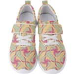 Abstract Pattern Design Scrapbooking Men s Velcro Strap Shoes