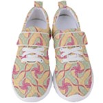 Abstract Pattern Design Scrapbooking Women s Velcro Strap Shoes