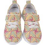 Abstract Pattern Design Scrapbooking Kids  Velcro Strap Shoes