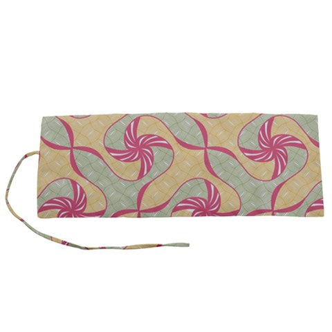 Abstract Pattern Design Scrapbooking Roll Up Canvas Pencil Holder (S) from ArtsNow.com