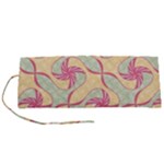 Abstract Pattern Design Scrapbooking Roll Up Canvas Pencil Holder (S)