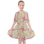 Abstract Pattern Design Scrapbooking Kids  All Frills Chiffon Dress