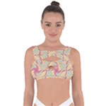 Abstract Pattern Design Scrapbooking Bandaged Up Bikini Top