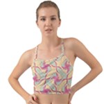 Abstract Pattern Design Scrapbooking Mini Tank Bikini Top