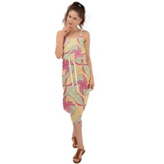 Waist Tie Cover Up Chiffon Dress 