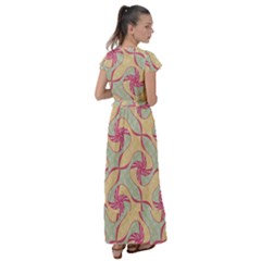 Flutter Sleeve Maxi Dress 