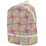 Abstract Pattern Design Scrapbooking Zip Bottom Backpack