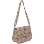 Abstract Pattern Design Scrapbooking Saddle Handbag