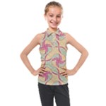 Abstract Pattern Design Scrapbooking Kids  Sleeveless Polo T-Shirt