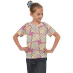 Abstract Pattern Design Scrapbooking Kids  Mesh Piece T-Shirt