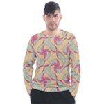 Abstract Pattern Design Scrapbooking Men s Long Sleeve Raglan T-Shirt