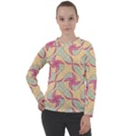 Abstract Pattern Design Scrapbooking Women s Long Sleeve Raglan T-Shirt