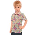 Abstract Pattern Design Scrapbooking Kids  Polo T-Shirt