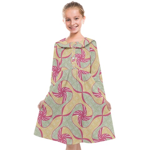 Abstract Pattern Design Scrapbooking Kids  Midi Sailor Dress from ArtsNow.com