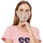 Abstract Pattern Design Scrapbooking Fitted Cloth Face Mask (Adult)