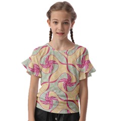 Kids  Cut Out Flutter Sleeves 