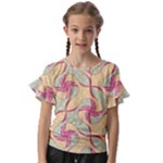 Abstract Pattern Design Scrapbooking Kids  Cut Out Flutter Sleeves