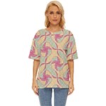 Abstract Pattern Design Scrapbooking Oversized Basic T-Shirt