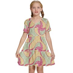 Kids  Short Sleeve Tiered Mini Dress 