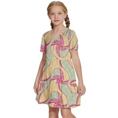 Kids  Short Sleeve Tiered Mini Dress 