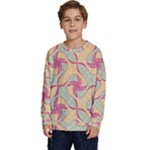 Abstract Pattern Design Scrapbooking Kids  Crewneck Sweatshirt