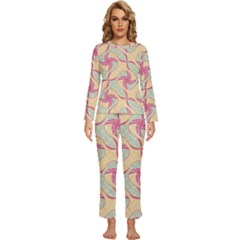 Womens  Long Sleeve Lightweight Pajamas Set 