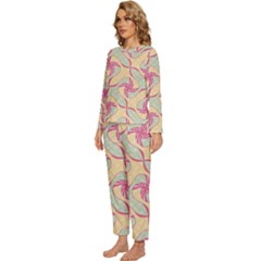 Womens  Long Sleeve Lightweight Pajamas Set 