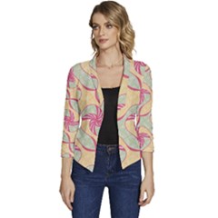 Women s Casual 3/4 Sleeve Spring Jacket 