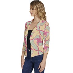 Women s Casual 3/4 Sleeve Spring Jacket 