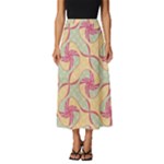 Abstract Pattern Design Scrapbooking Classic Midi Chiffon Skirt