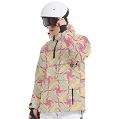 Men s Pullover Zip Ski and Snowboard Waterproof Breathable Jacket 