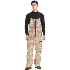 Men s Front Zip Ski And Snowboard Bib Pants 