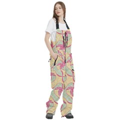 Women s Front Zip Ski And Snowboard Bib Pants 