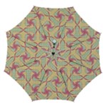 Abstract Pattern Design Scrapbooking Automatic Folding Umbrella with Case (Medium)