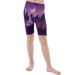 Kids  Mid Length Swim Shorts 