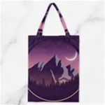 Mountain Night Crescent Moon Classic Tote Bag