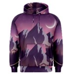 Mountain Night Crescent Moon Men s Core Hoodie