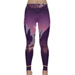 Mountain Night Crescent Moon Classic Yoga Leggings