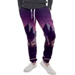 Mountain Night Crescent Moon Men s Jogger Sweatpants