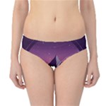 Mountain Night Crescent Moon Hipster Bikini Bottoms