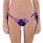 Mountain Night Crescent Moon Reversible Bikini Bottoms