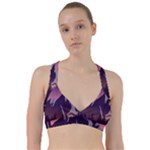 Mountain Night Crescent Moon Sweetheart Sports Bra