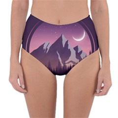 Reversible High-Waist Bikini Bottoms 