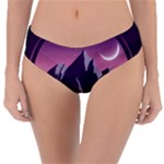 Mountain Night Crescent Moon Reversible Classic Bikini Bottoms