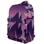 Mountain Night Crescent Moon Classic Backpack