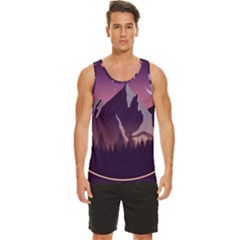 Men s Wide Collar Tank Top 