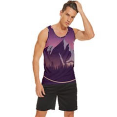 Men s Wide Collar Tank Top 