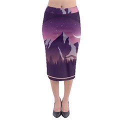 Midi Pencil Skirt 